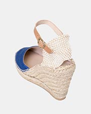 Ankle Strap Wedge Royal Blue